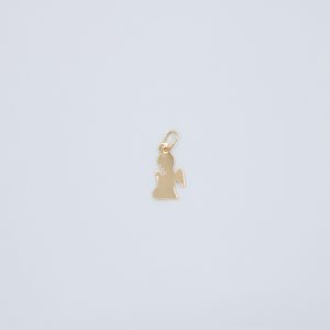 Pendente anjo em ouro amarelo de 19.2k.